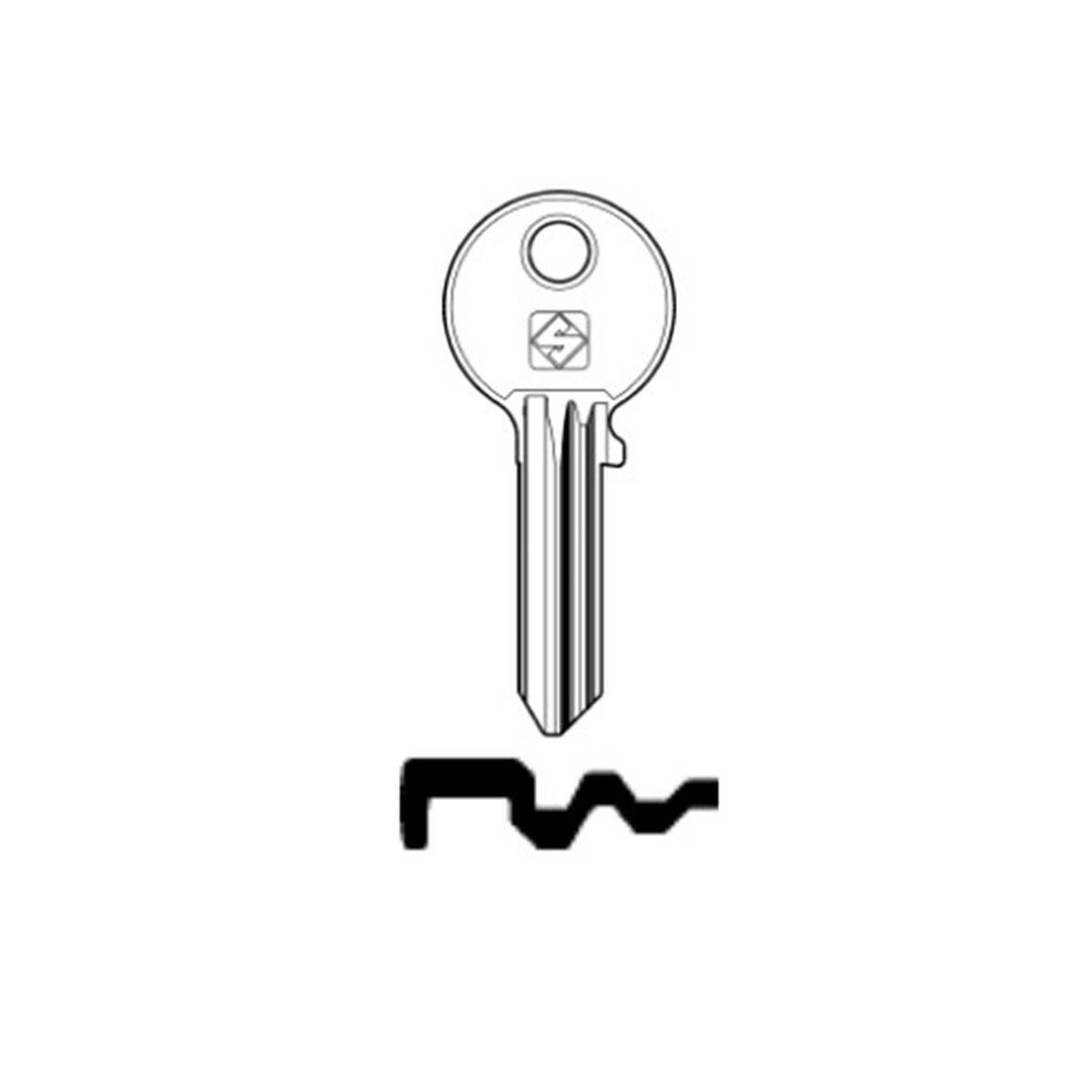 Schlüssel Silca AB37
