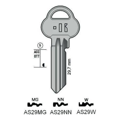 Angekerbter schlüssel - Keyline AS29NN