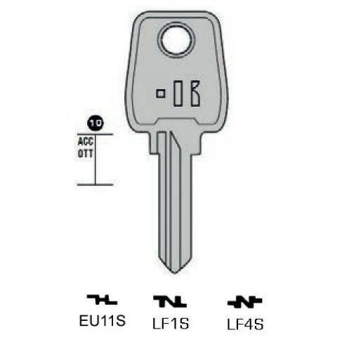 Notched key - Keyline LF4S