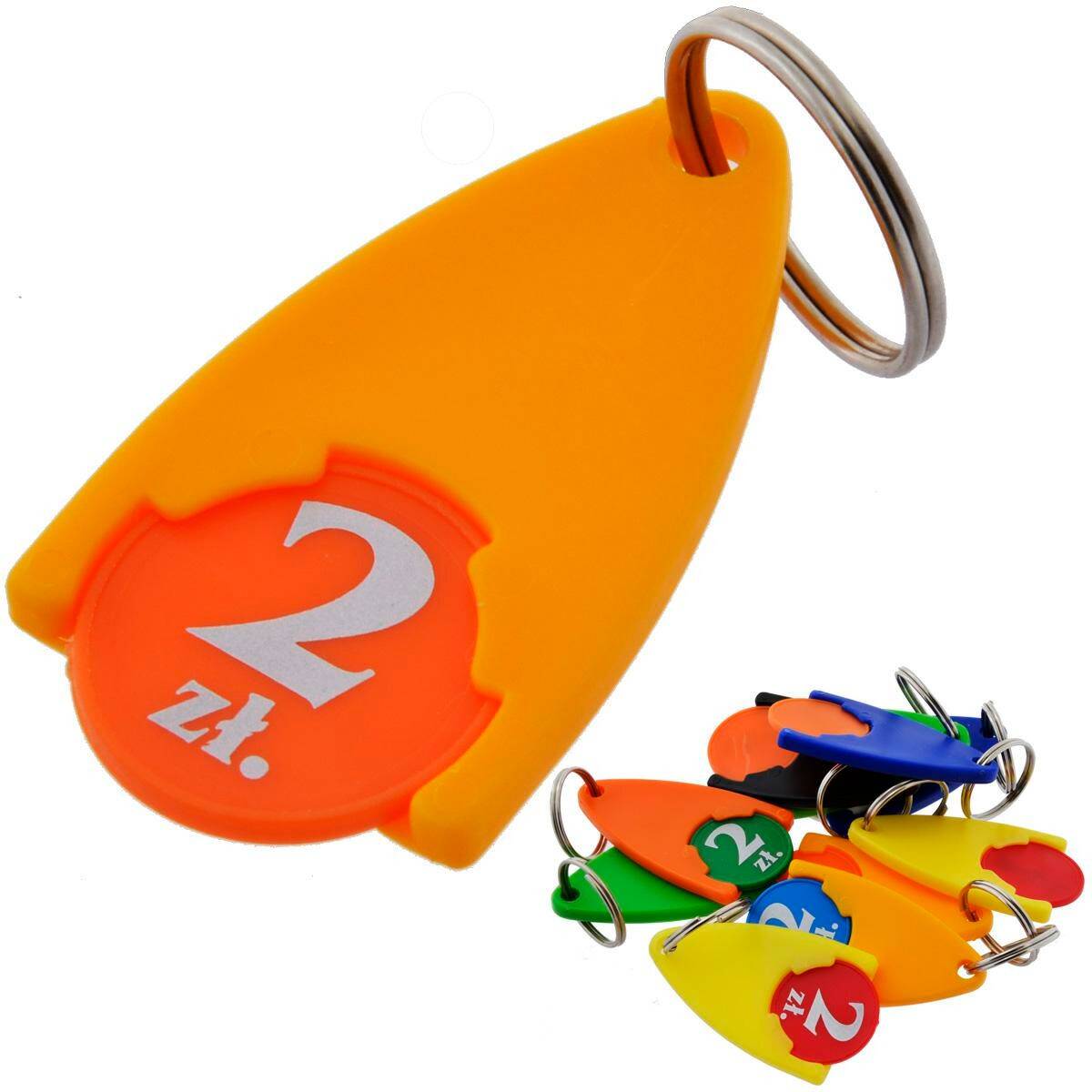 Keychain - token for the supermarket trolley - mix