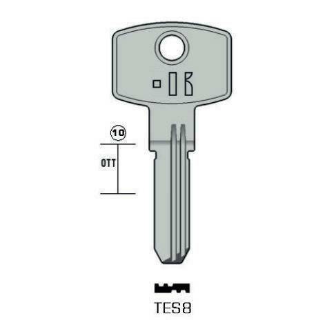 Drilled key - Keyline TES8