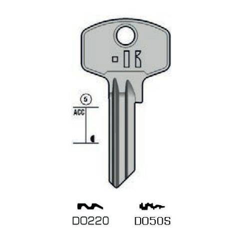 Angekerbter schlüssel - Keyline DO220