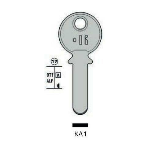 Drilled key - Keyline KA1