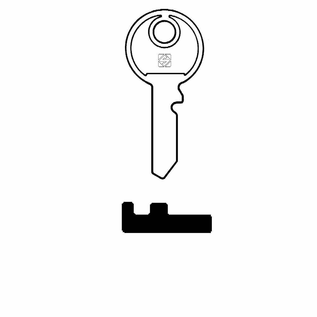 Schlüssel Silca HEN1