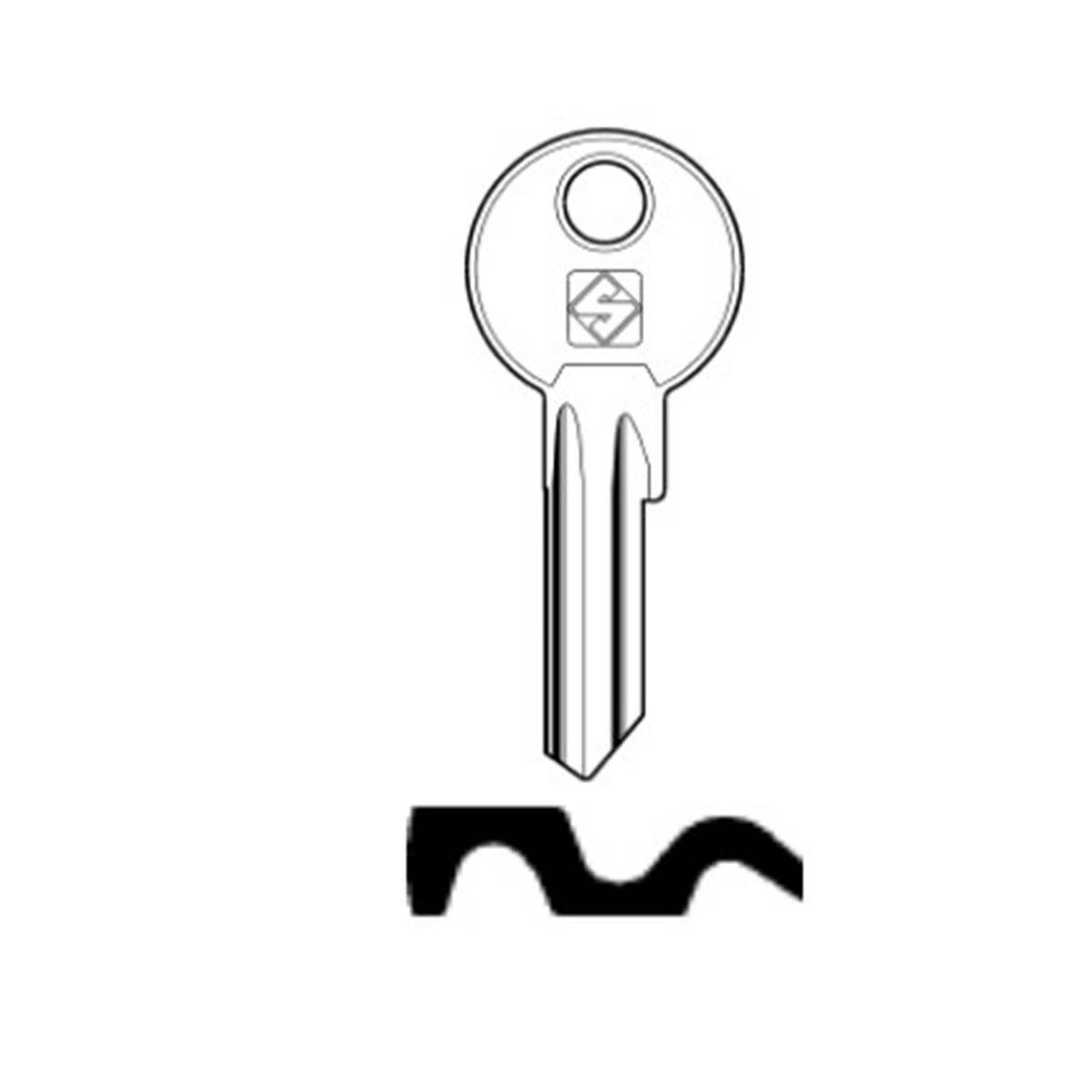 Schlüssel Silca BAB13