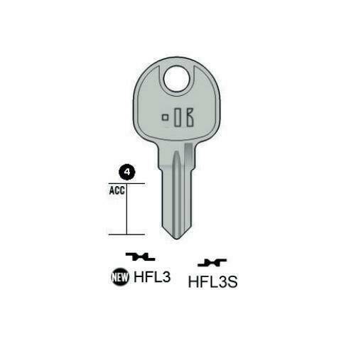 Notched key - Keyline HFL3S