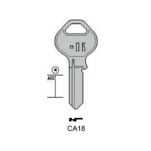 Notched key - Keyline CA18