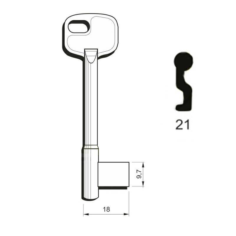 Numbered key Częstochowa type N21