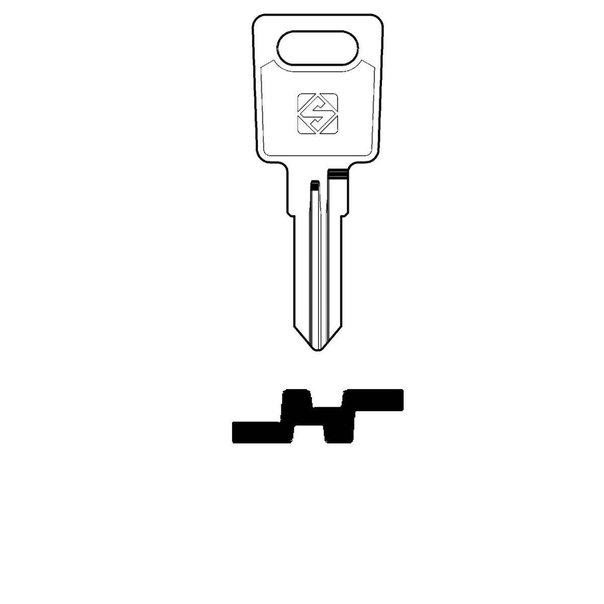 Schlüssel Silca HW4