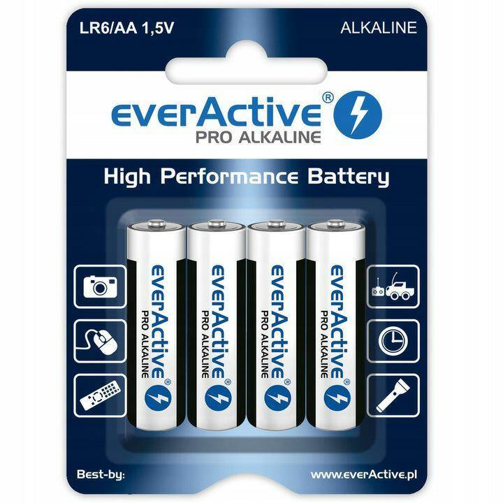 Bateria everActive Pro Alkaline AA LR06 1,5V
