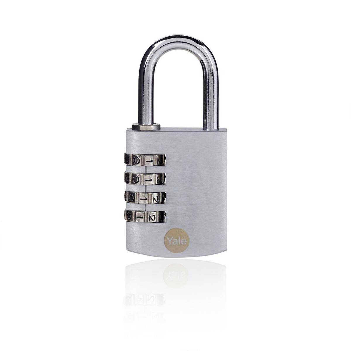 Cypher padlock Yale | brass - silver 40mm