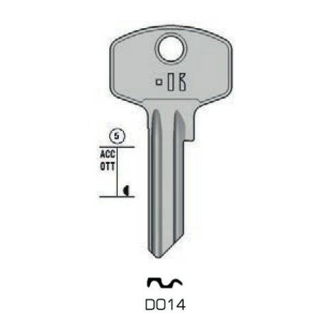 Notched key - Keyline DO14