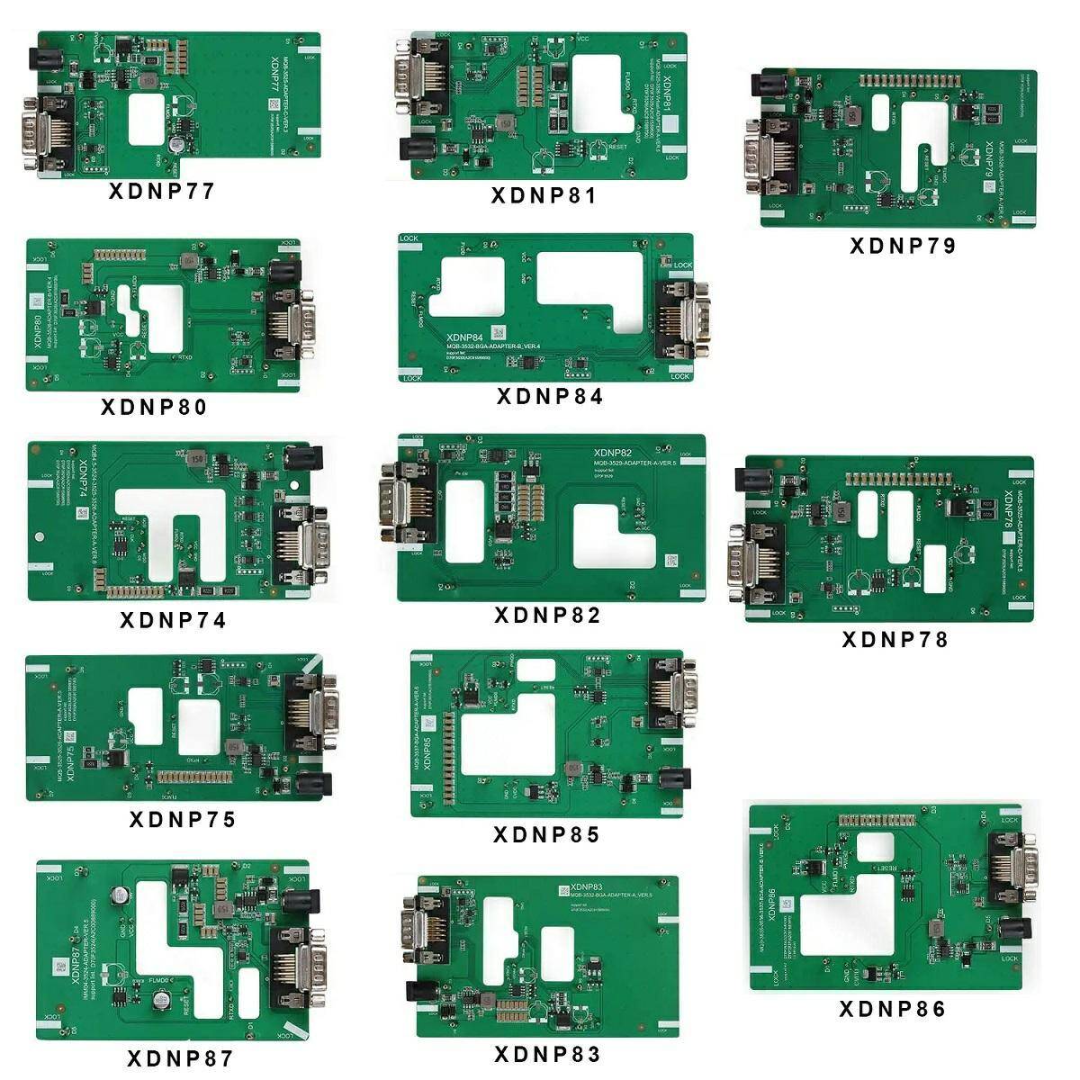 Set of 13 pcs. adapters for Keytool Plus