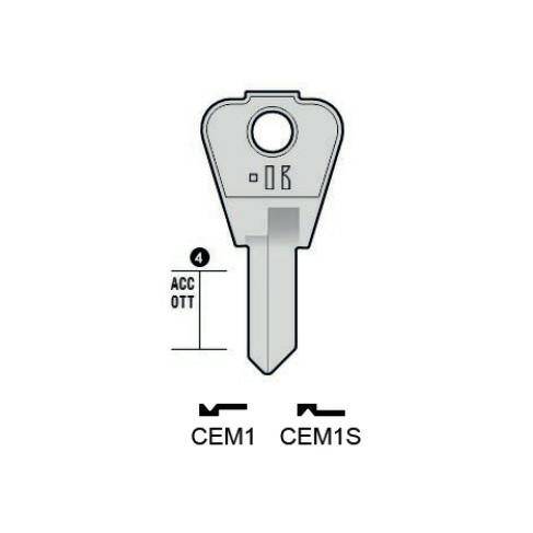 Notched key - Keyline CEM1S