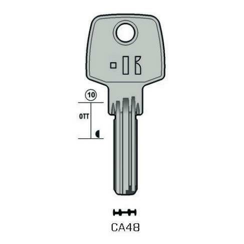 Drilled key - Keyline CA48