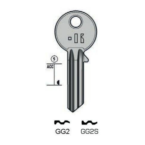 Notched key - Keyline GG2