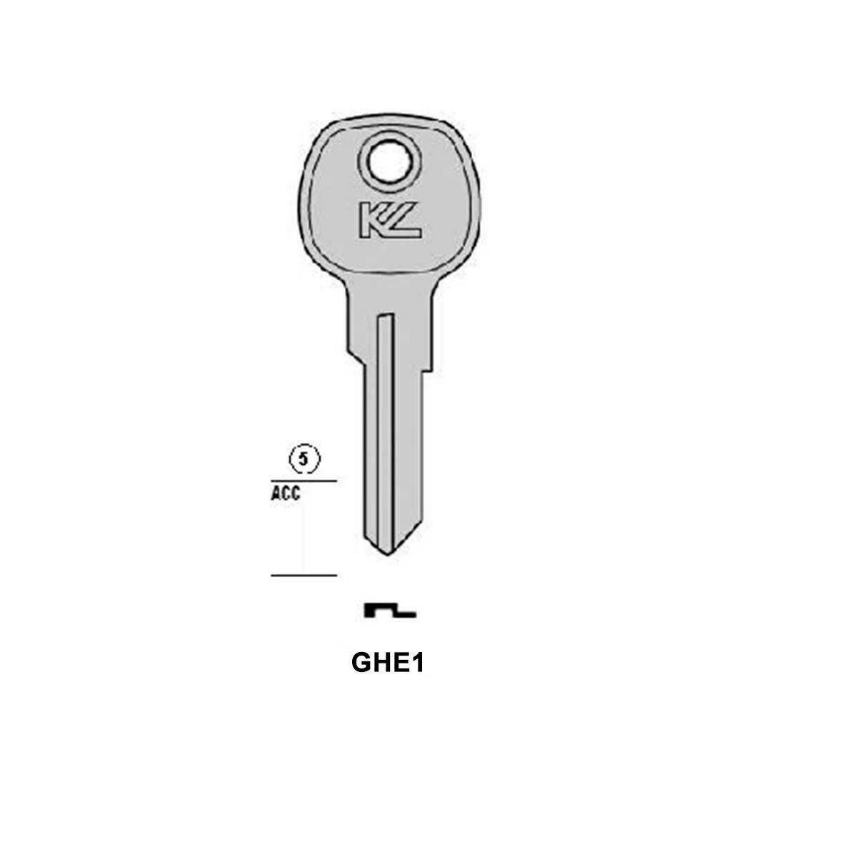Notched key - Keyline GHE1