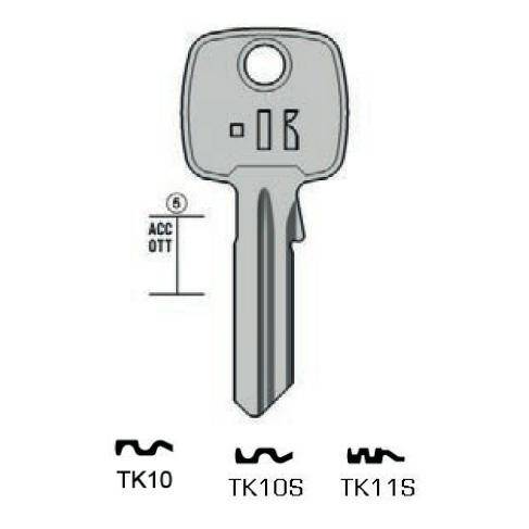 Notched key - Keyline TK10