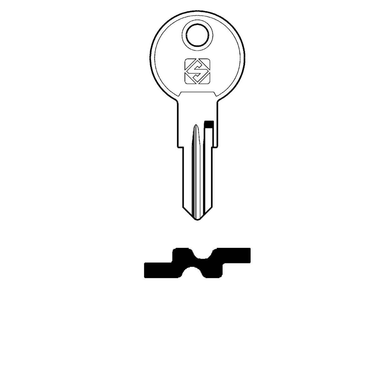 Schlüssel Silca ED2