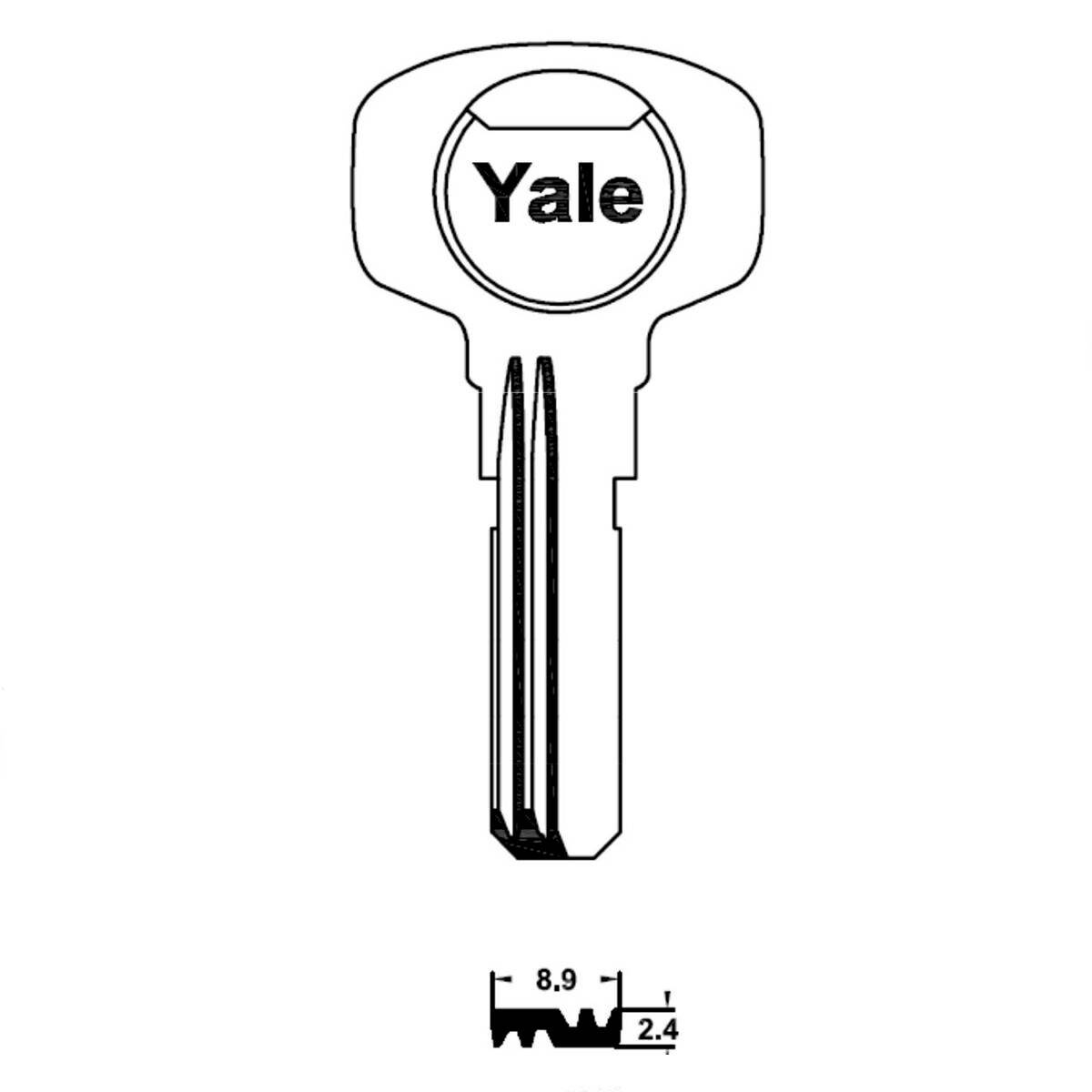 Drilled key - Yale 6 (ammount of) latches