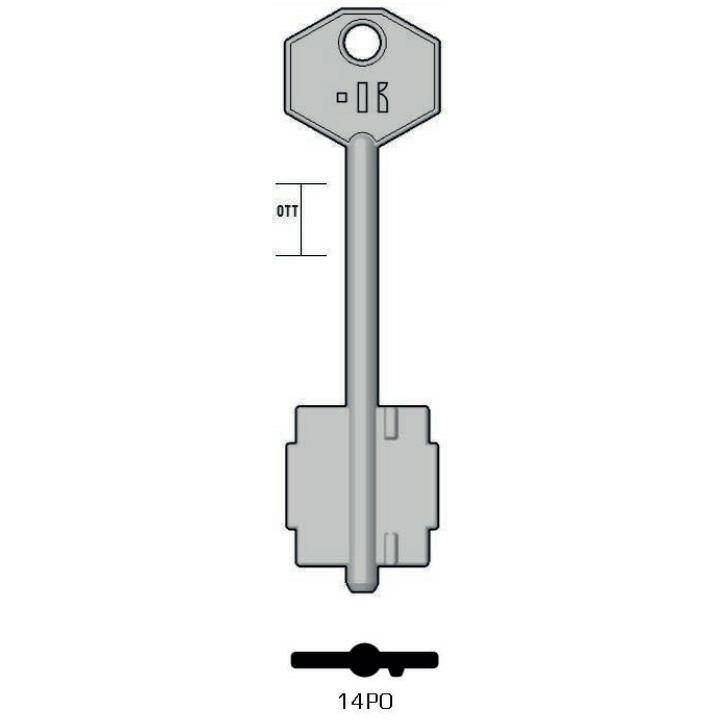 Safe key - Keyline 14PO