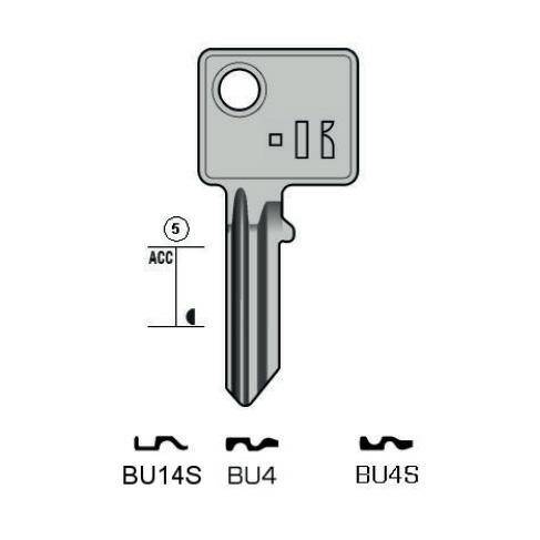 Notched key - Keyline BU4S 