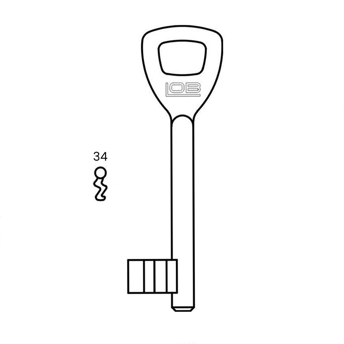 Federschlüssel LOB AR03 nr.34 M
