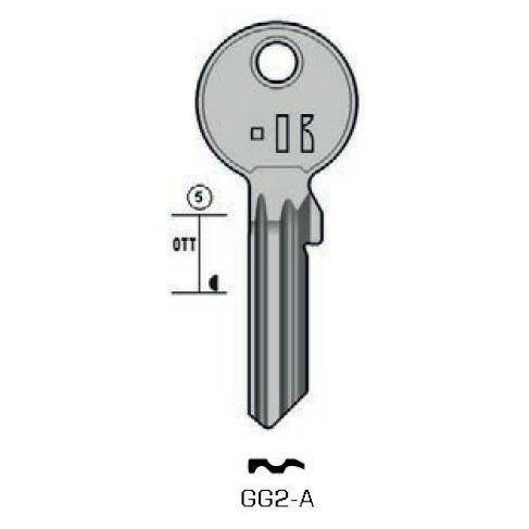 Notched key - Keyline GG2-A
