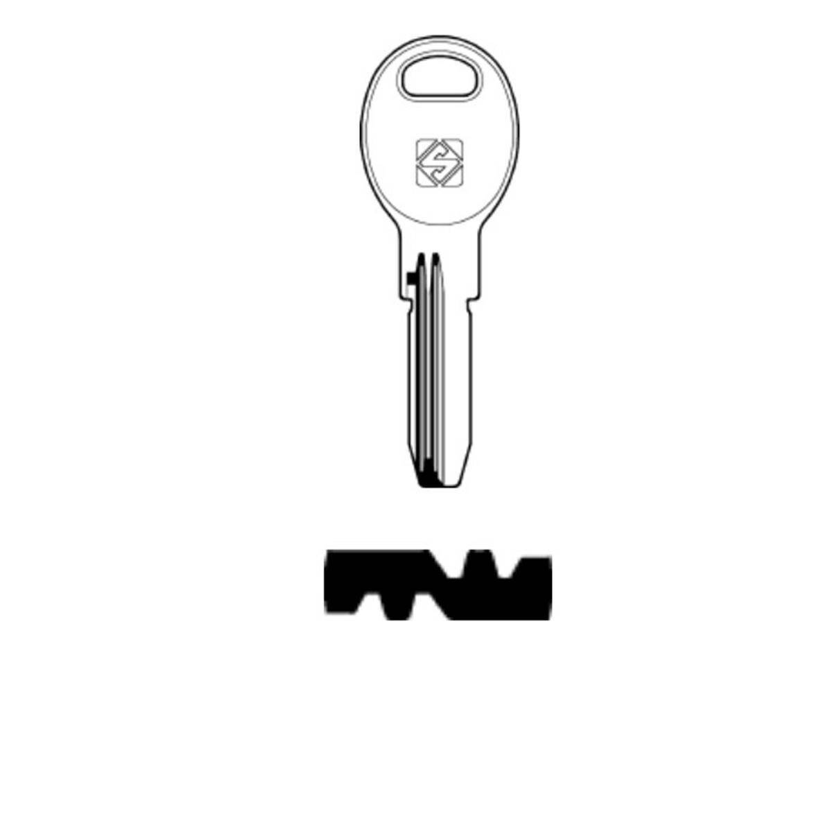 Schlüssel Silca KLE9R