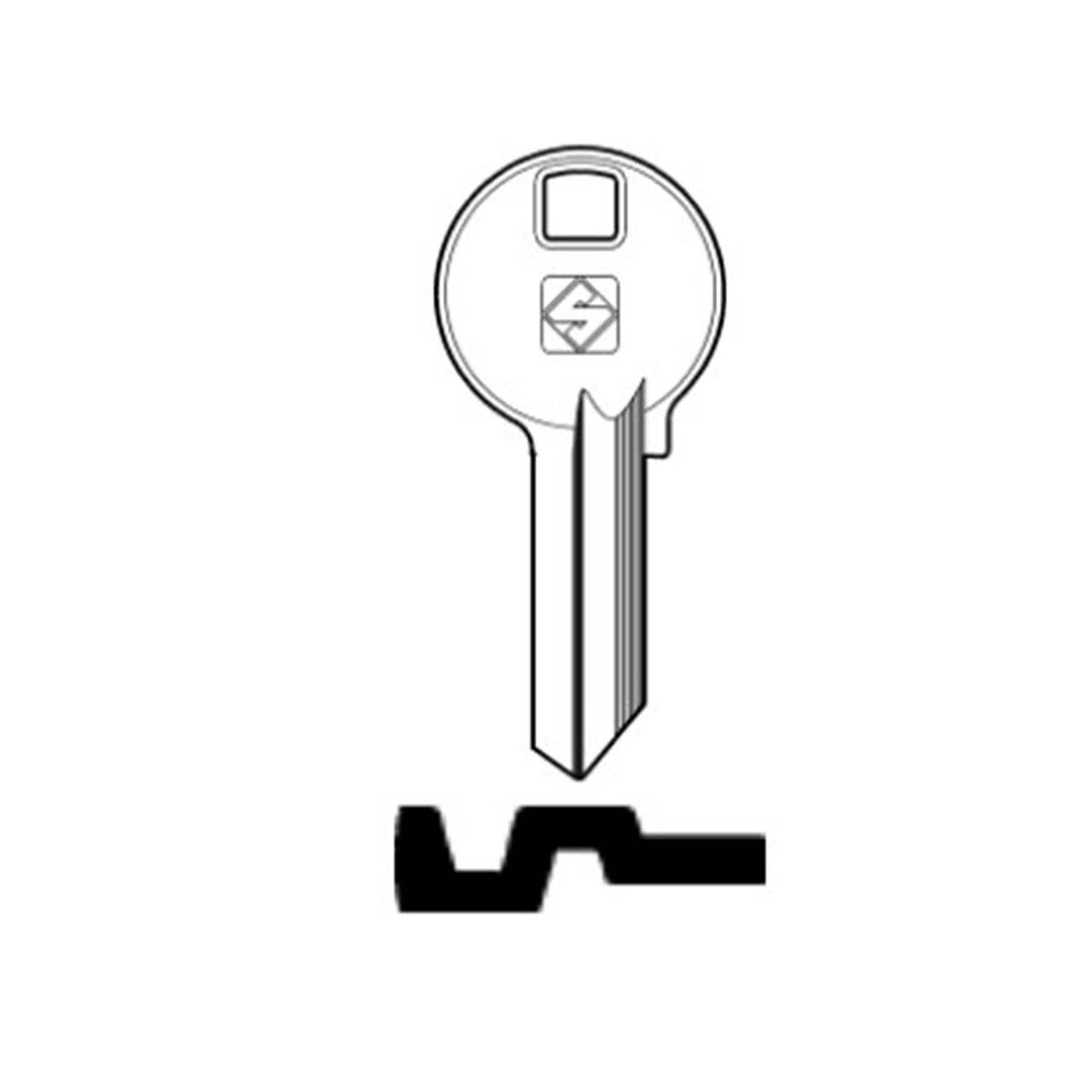 Schlüssel Silca BAB4R