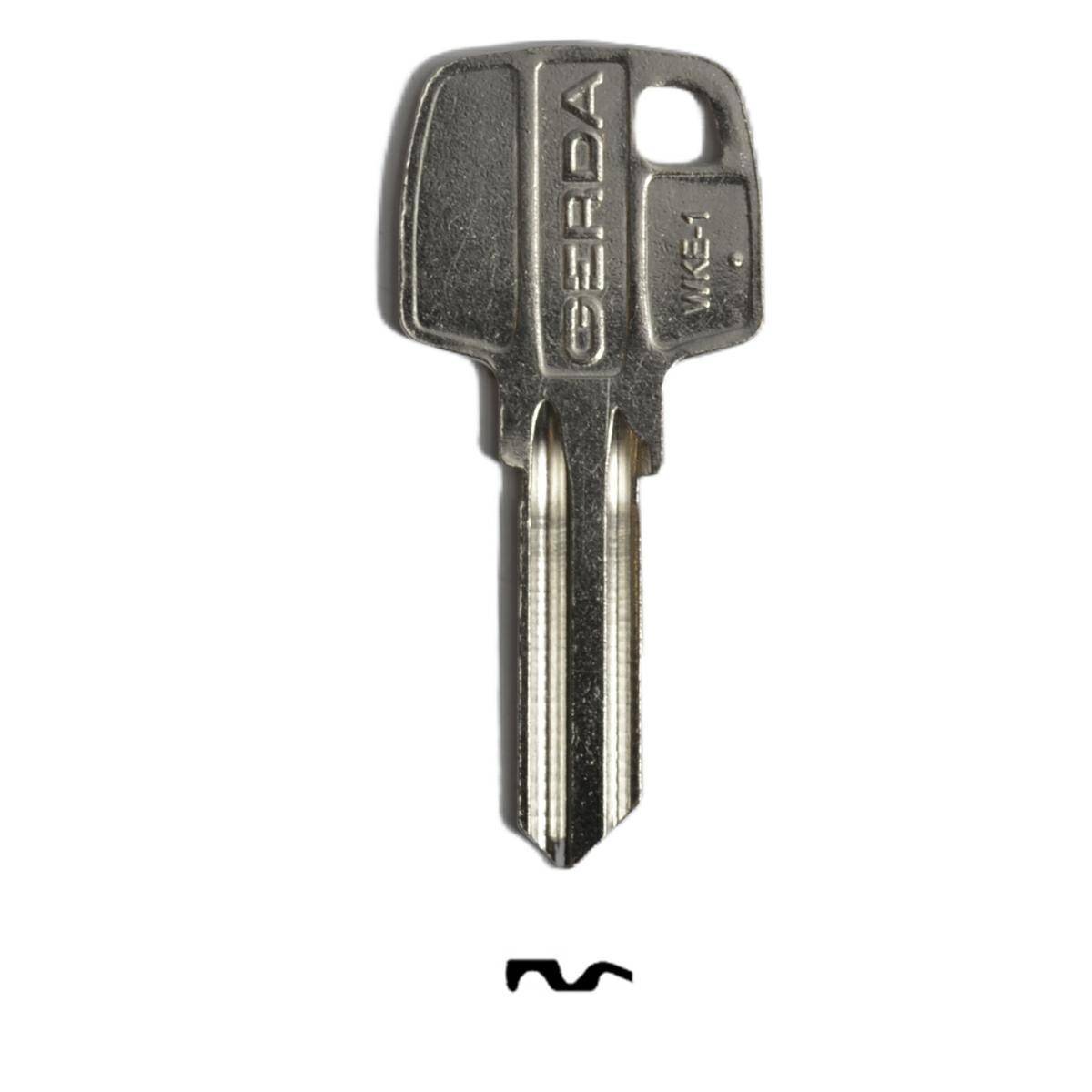 Gerda WKE1 / RIM E1 Schlüssel