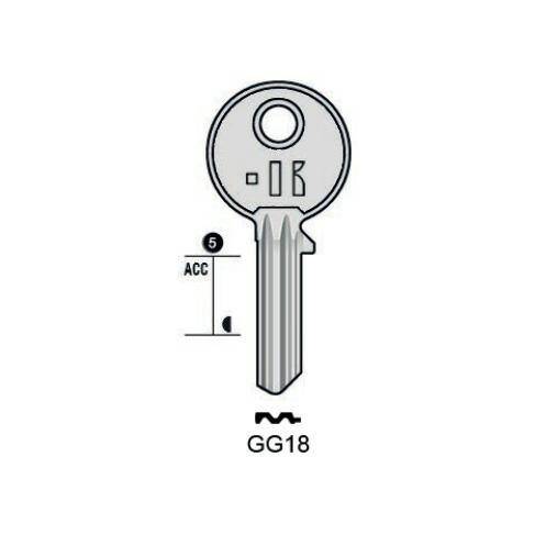 Notched key - Keyline GG18