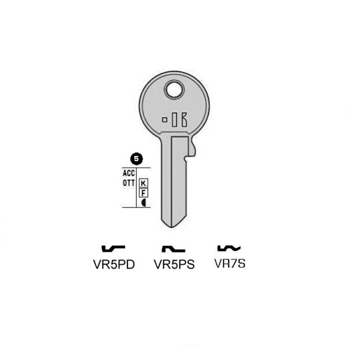 Angekerbter schlüssel Keyline VR5PD VI086