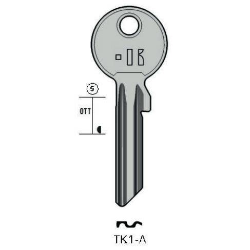 Notched key - Keyline TK1-A
