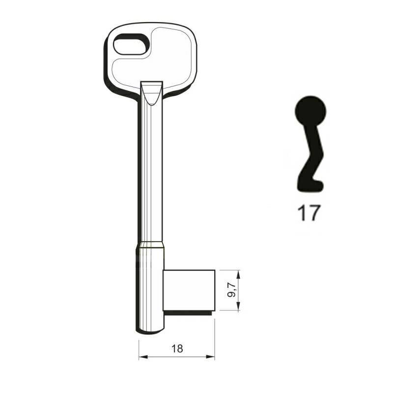 Numbered key Częstochowa type N17
