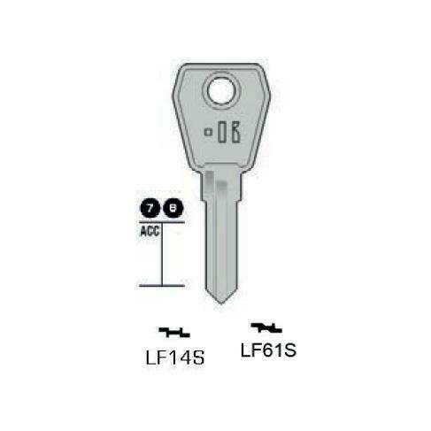 Notched key - Keyline LF14S
