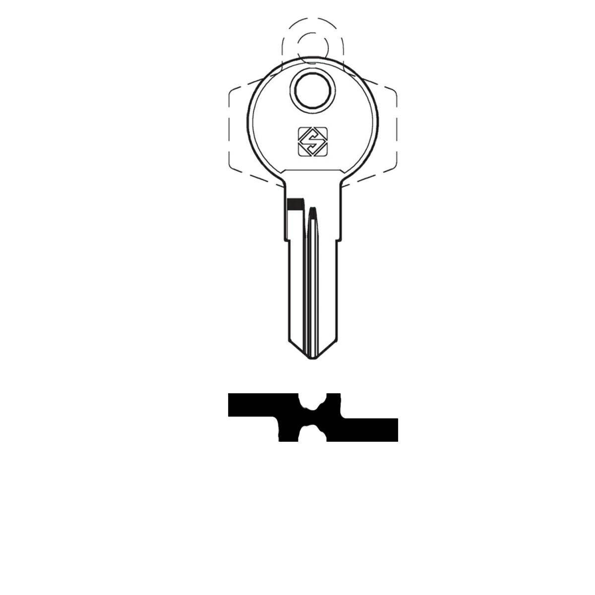 Schlüssel Silca REN5R