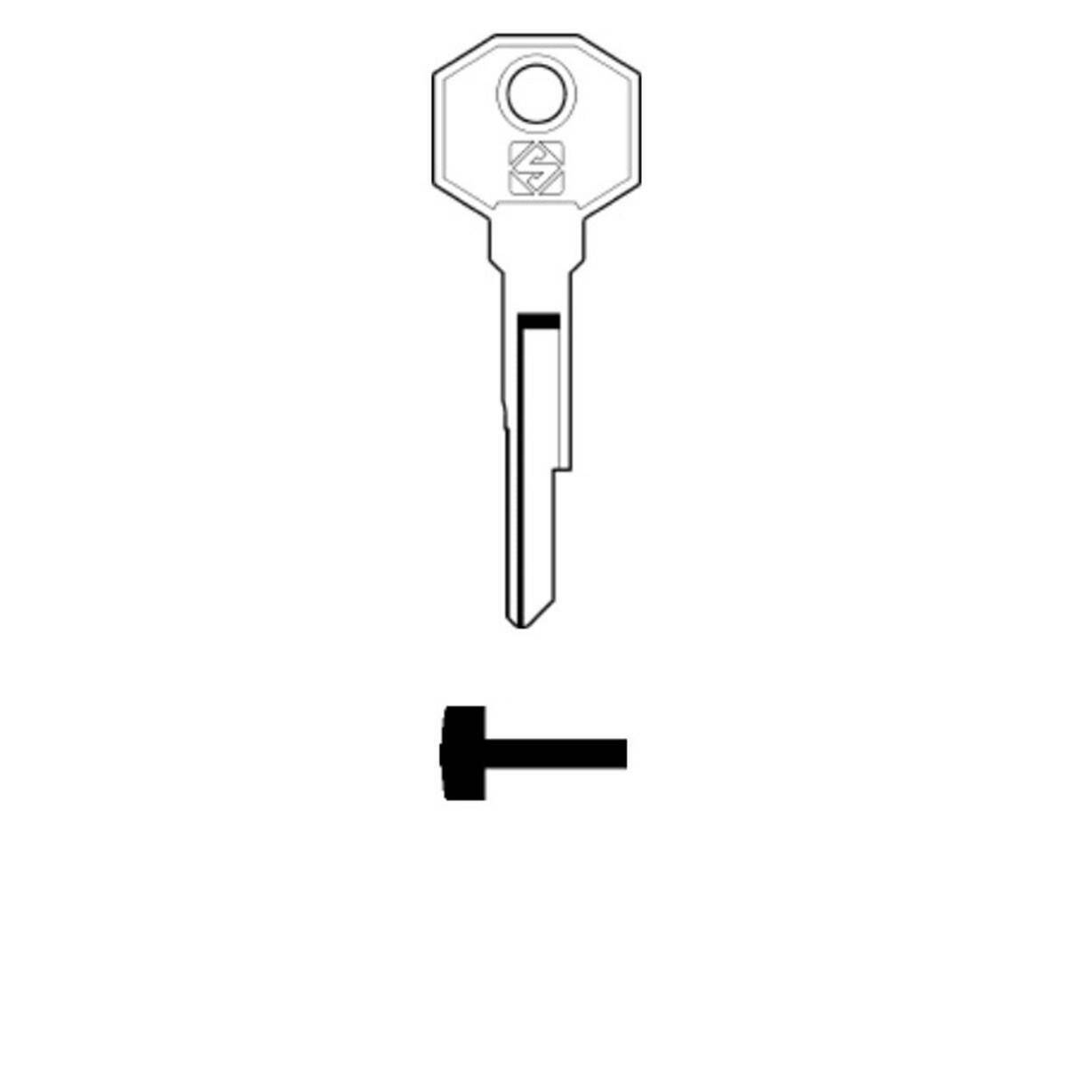 Schlüssel Silca BUR19