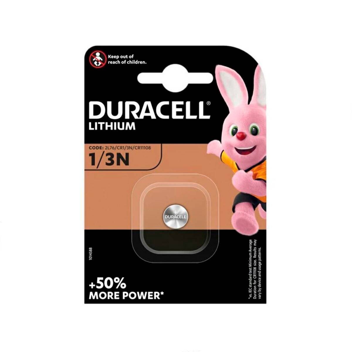 BATERIA DURACELL CR11108 1/3N 3V 1PAK
