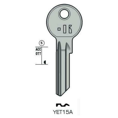 Notched key - Keyline YET15A