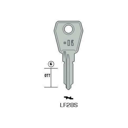 Notched key - Keyline LF28S