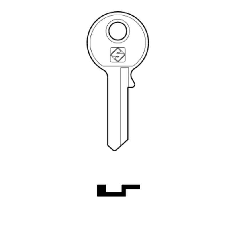 Euro-Locks key to lock C093