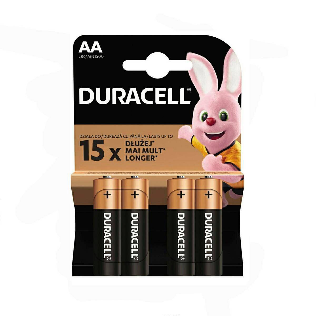 Battery Duracell AA LR6 MN1500 4pcs