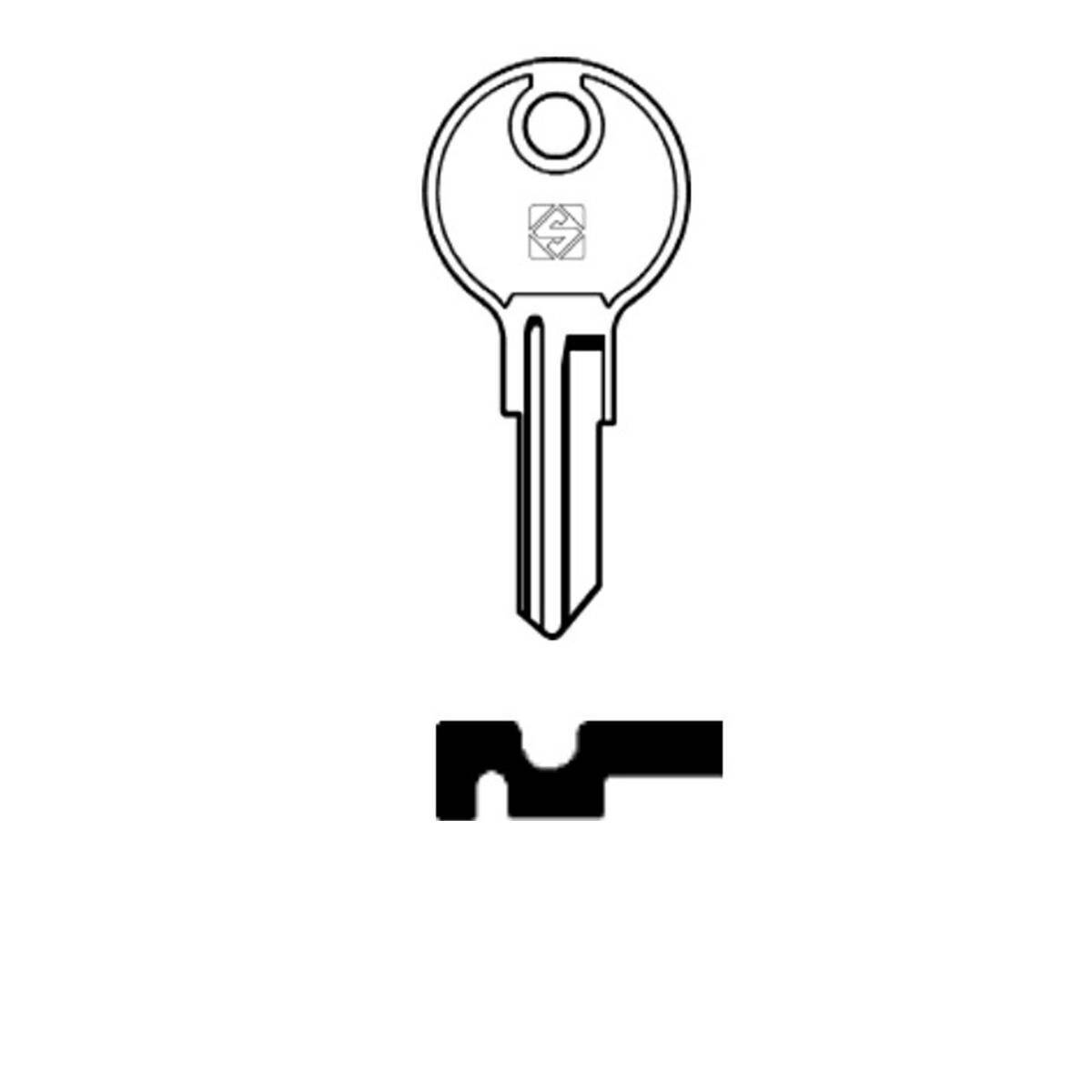 Schlüssel Silca RO49