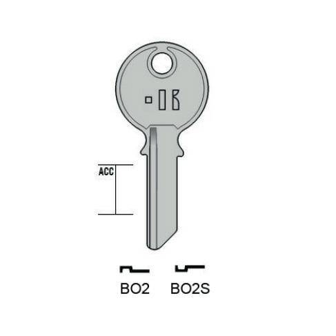Notched key - Keyline BO2