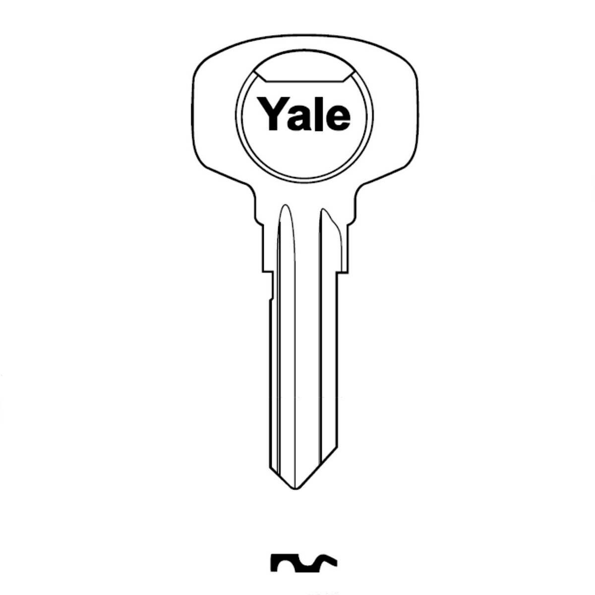 Notched key - Yale 5 (ammount of) latches
