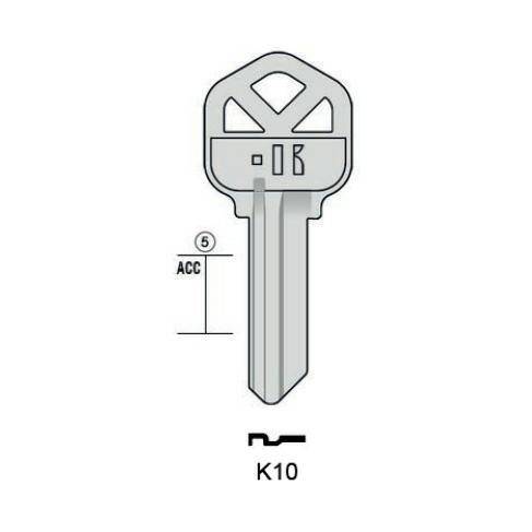 Notched key - Keyline K10