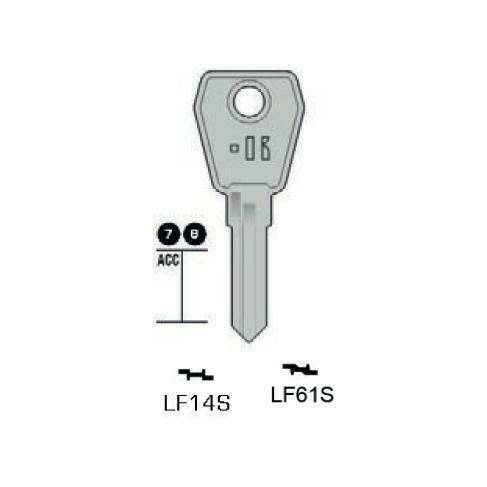 Notched key - Keyline LF61S