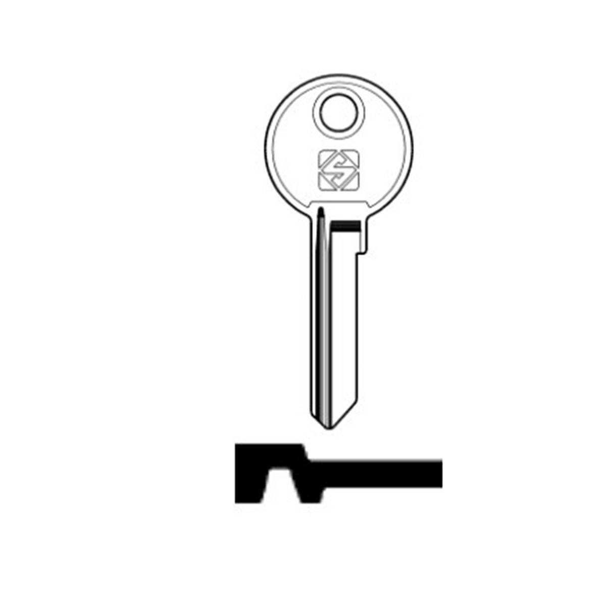 Schlüssel Silca BAB16