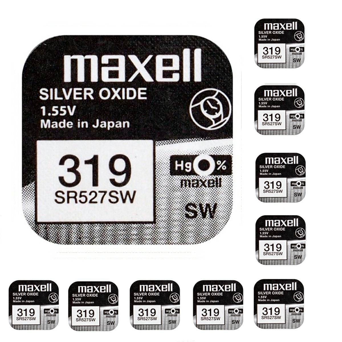 Battery Maxell 319 SR527SW 1,55V 10 pcs